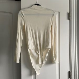 Gap White Turtleneck Bodysuit